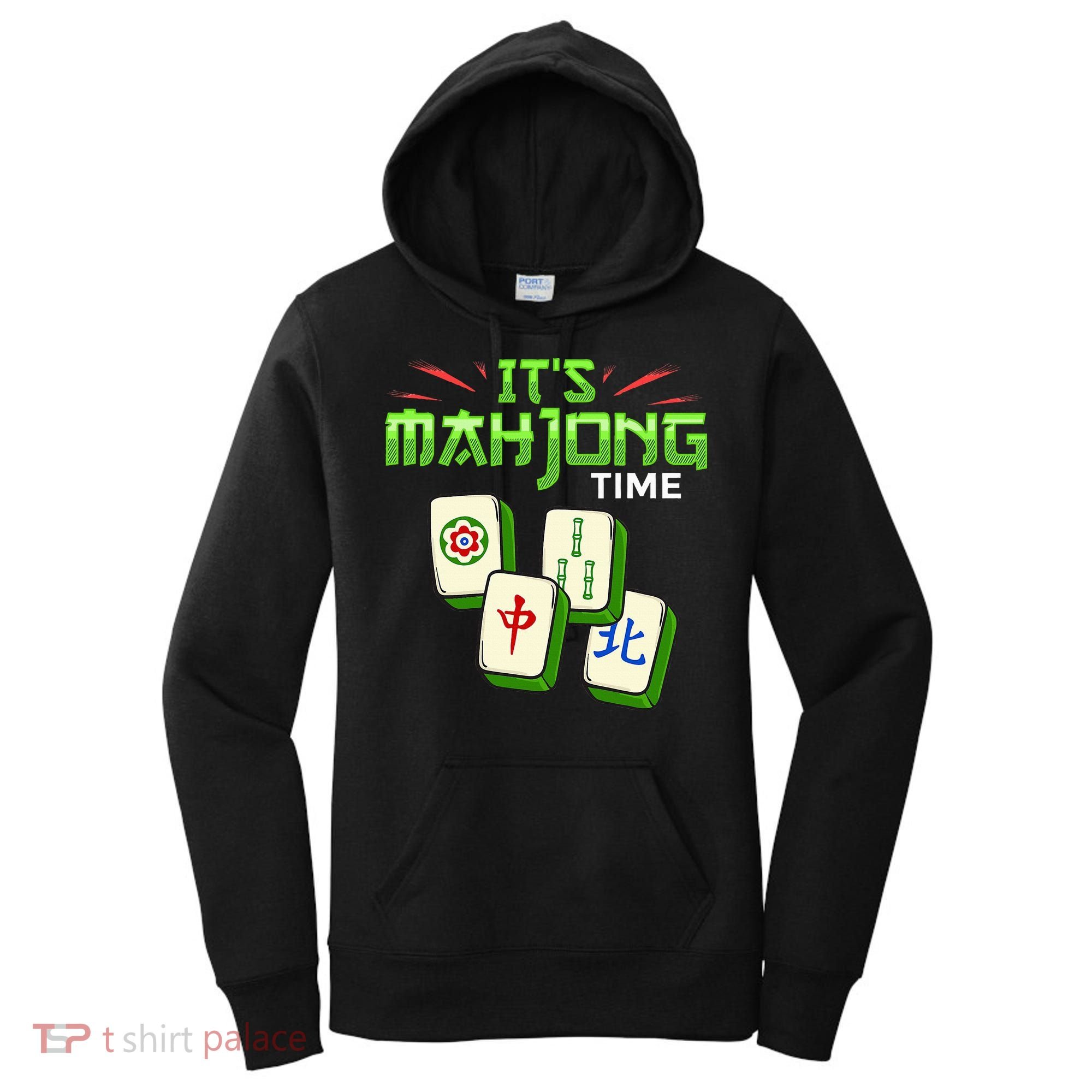 Mahjong Game Mah Jongg Online Player Tile Women's Hoodie