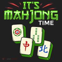 Mahjong Game Mah Jongg Online Player Tile Urban Oversized Heavyweight T-Shirt thumb 2