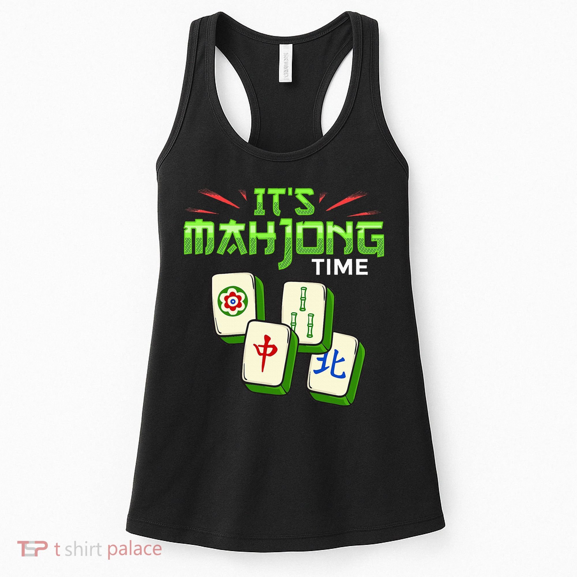 Mahjong Game Mah Jongg Online Player Tile Women's Tank Top