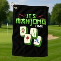 Mahjong Game Mah Jongg Online Player Tile Golf Towel thumb 1