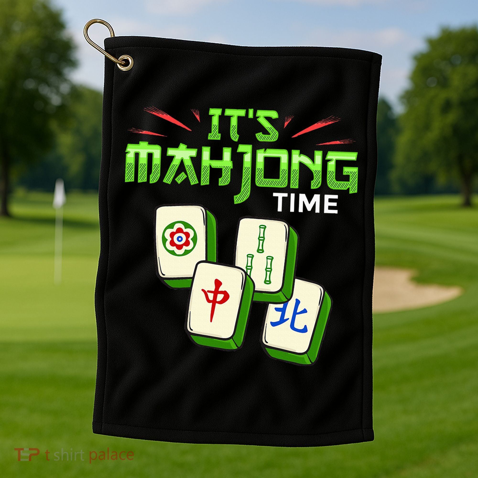 Mahjong Game Mah Jongg Online Player Tile Golf Towel