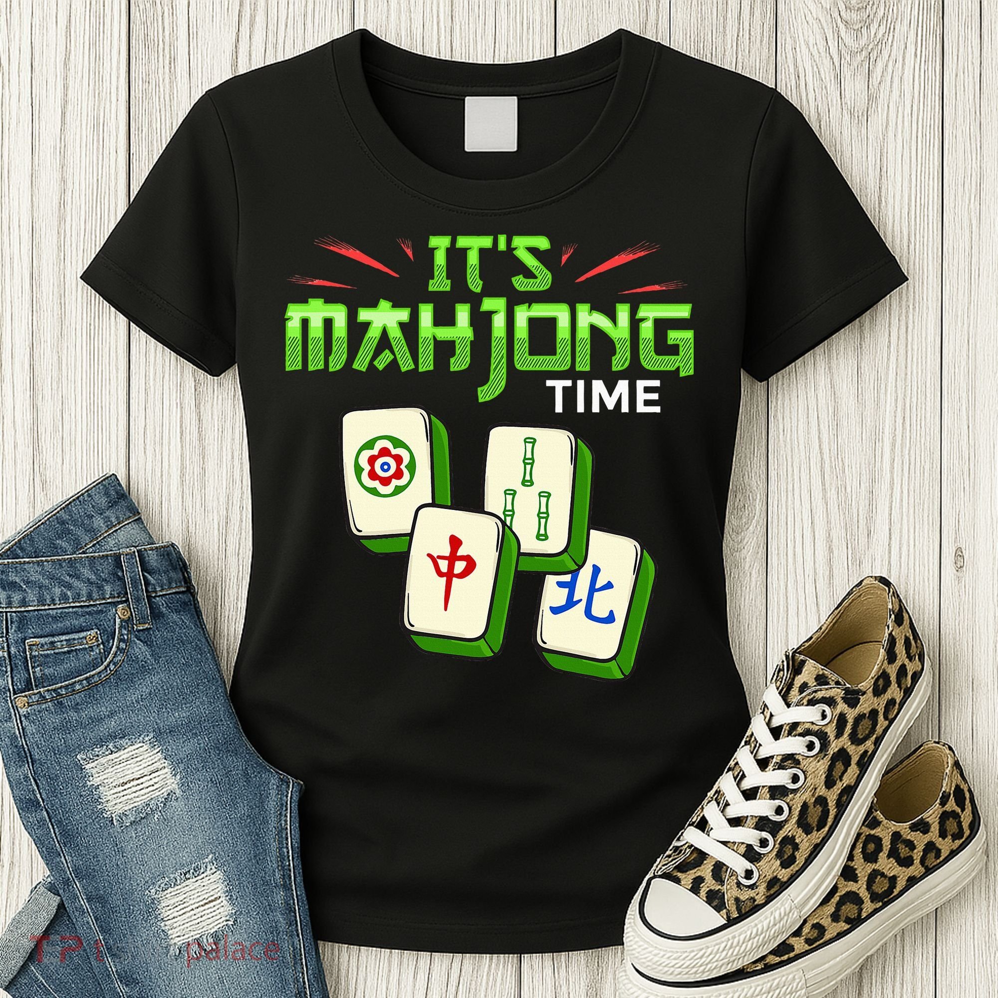 Mahjong Game Mah Jongg Online Player Tile Women's T-Shirt