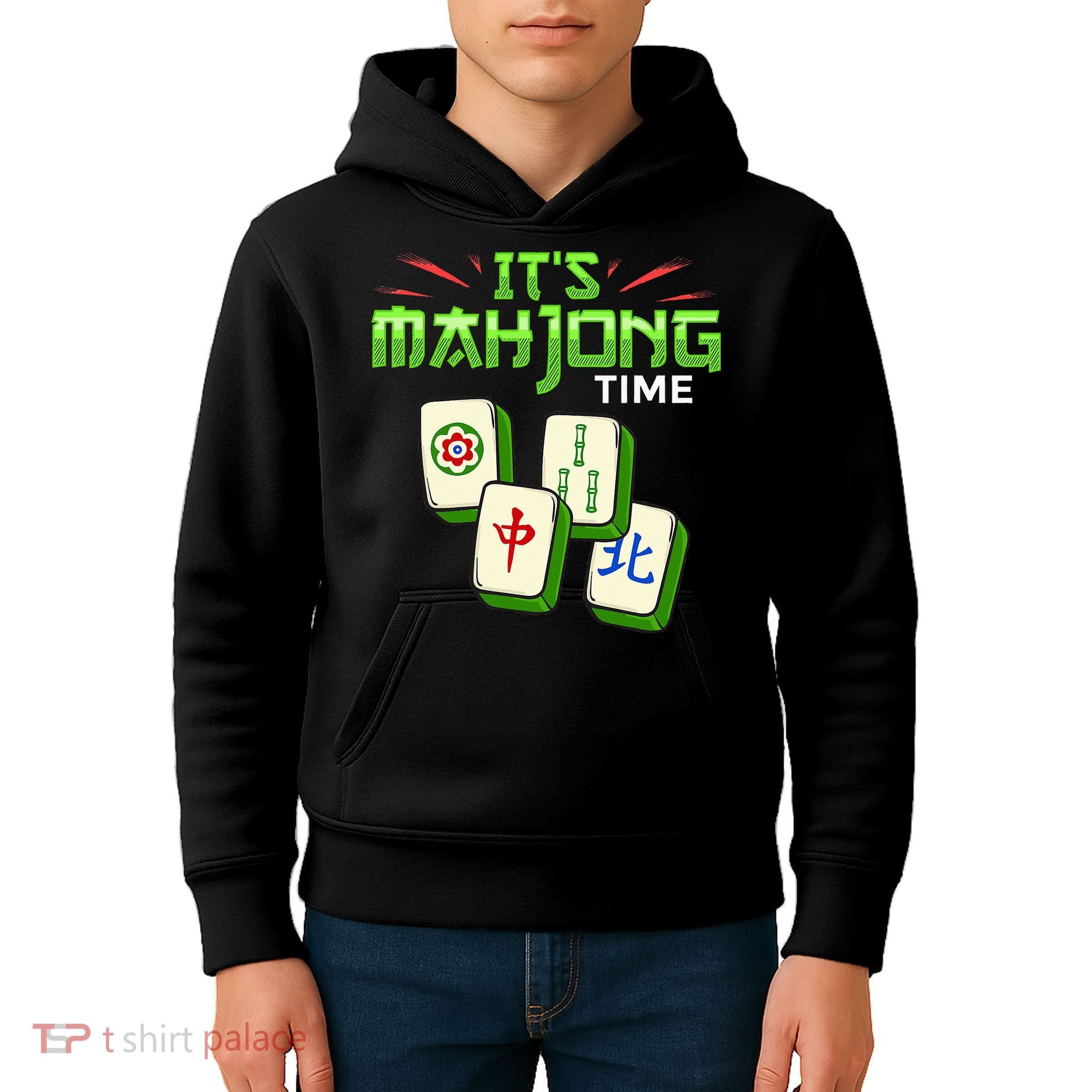 Mahjong Game Mah Jongg Online Player Tile Kids Hoodie