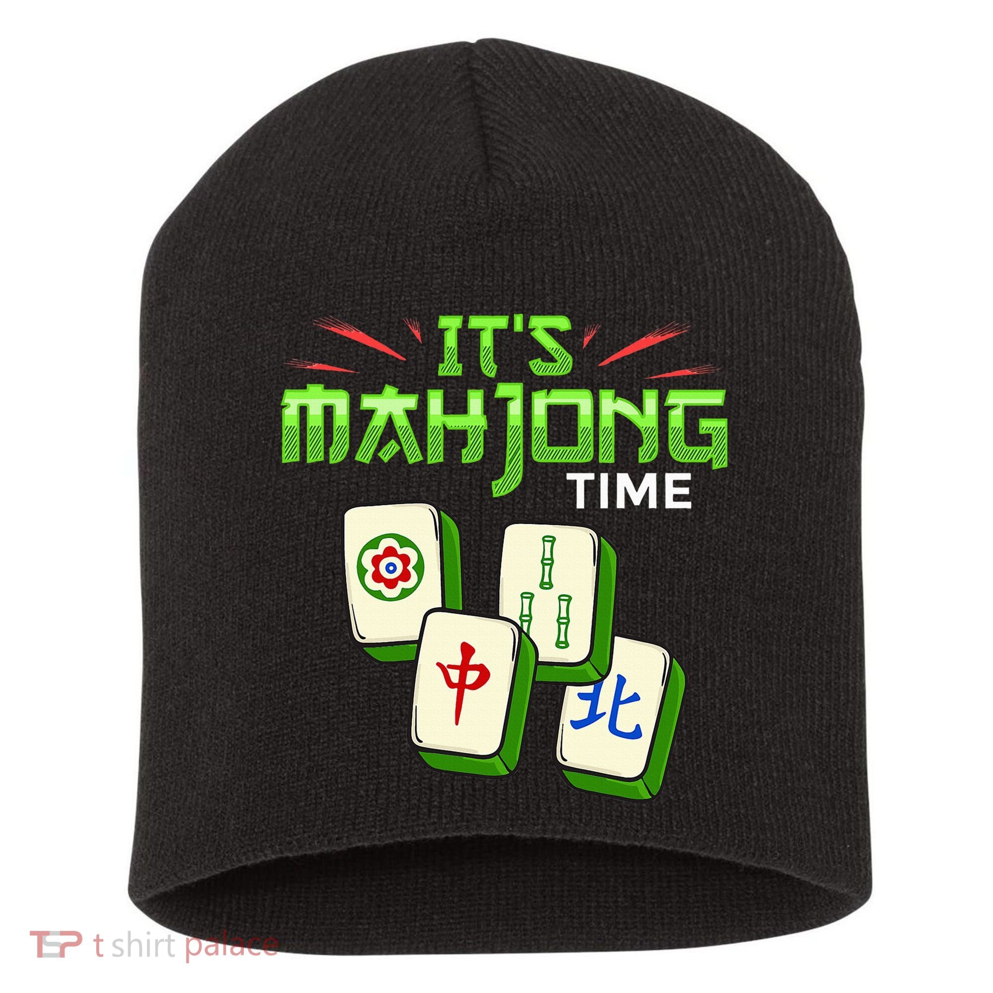 Mahjong Game Mah Jongg Online Player Tile Short Acrylic Beanie