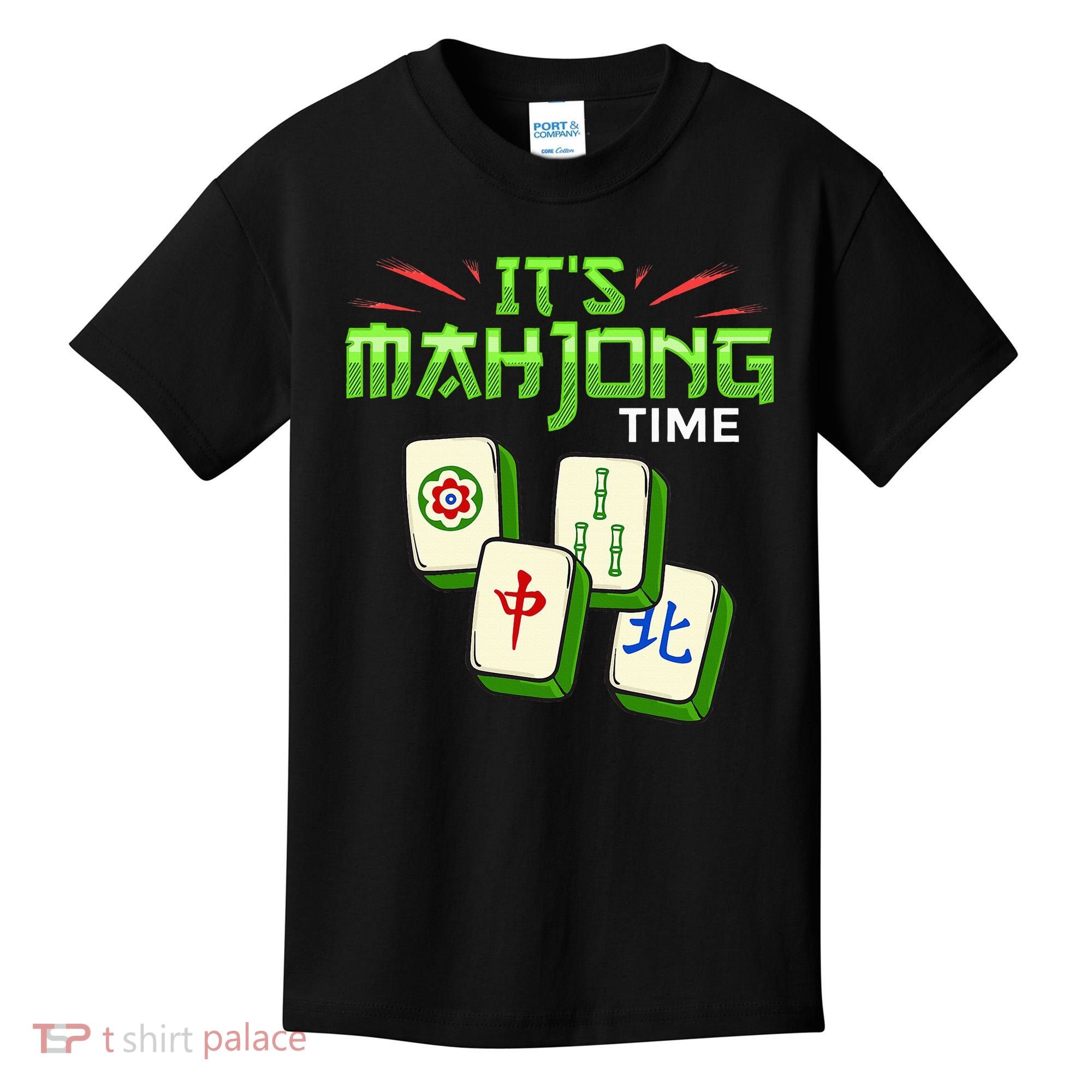 Mahjong Game Mah Jongg Online Player Tile Kids T-Shirt