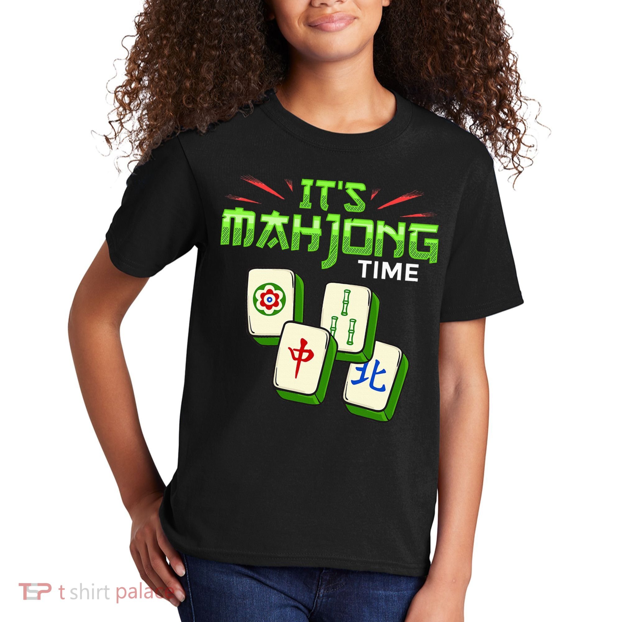 Mahjong Game Mah Jongg Online Player Tile Kids T-Shirt