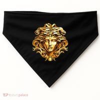 Medusahead Greek Mythology Ancient Snake Hair USA-Made Doggie Bandana thumb 0