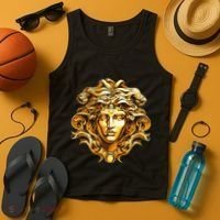 Medusahead Greek Mythology Ancient Snake Hair Tank Top thumb 4