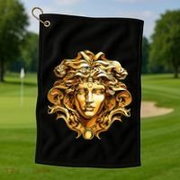 Medusahead Greek Mythology Ancient Snake Hair Golf Towel thumb 1