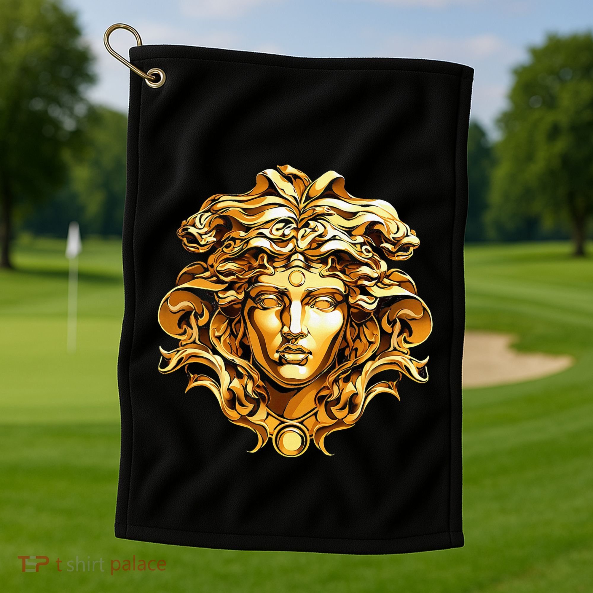Medusahead Greek Mythology Ancient Snake Hair Golf Towel