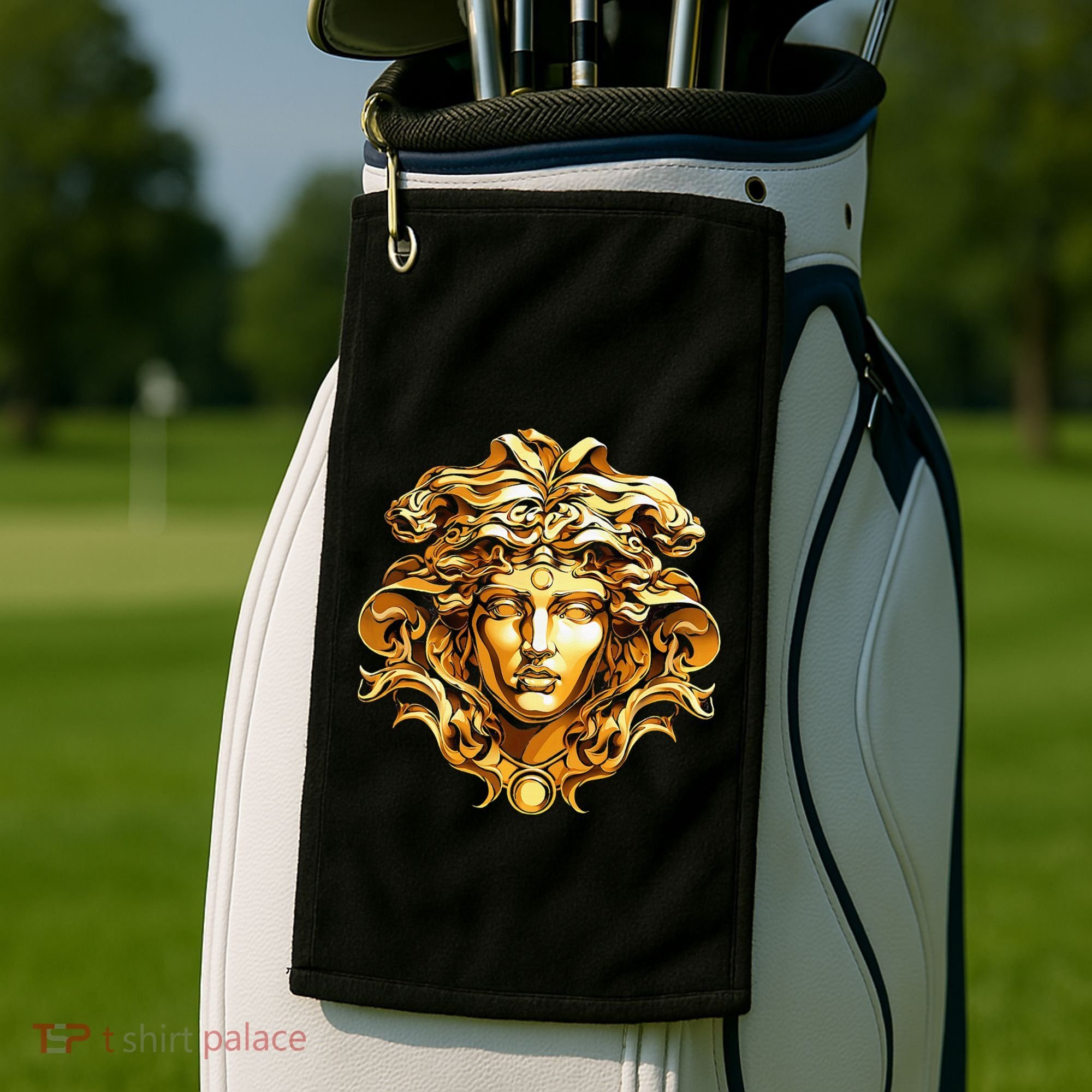 Medusahead Greek Mythology Ancient Snake Hair Golf Towel