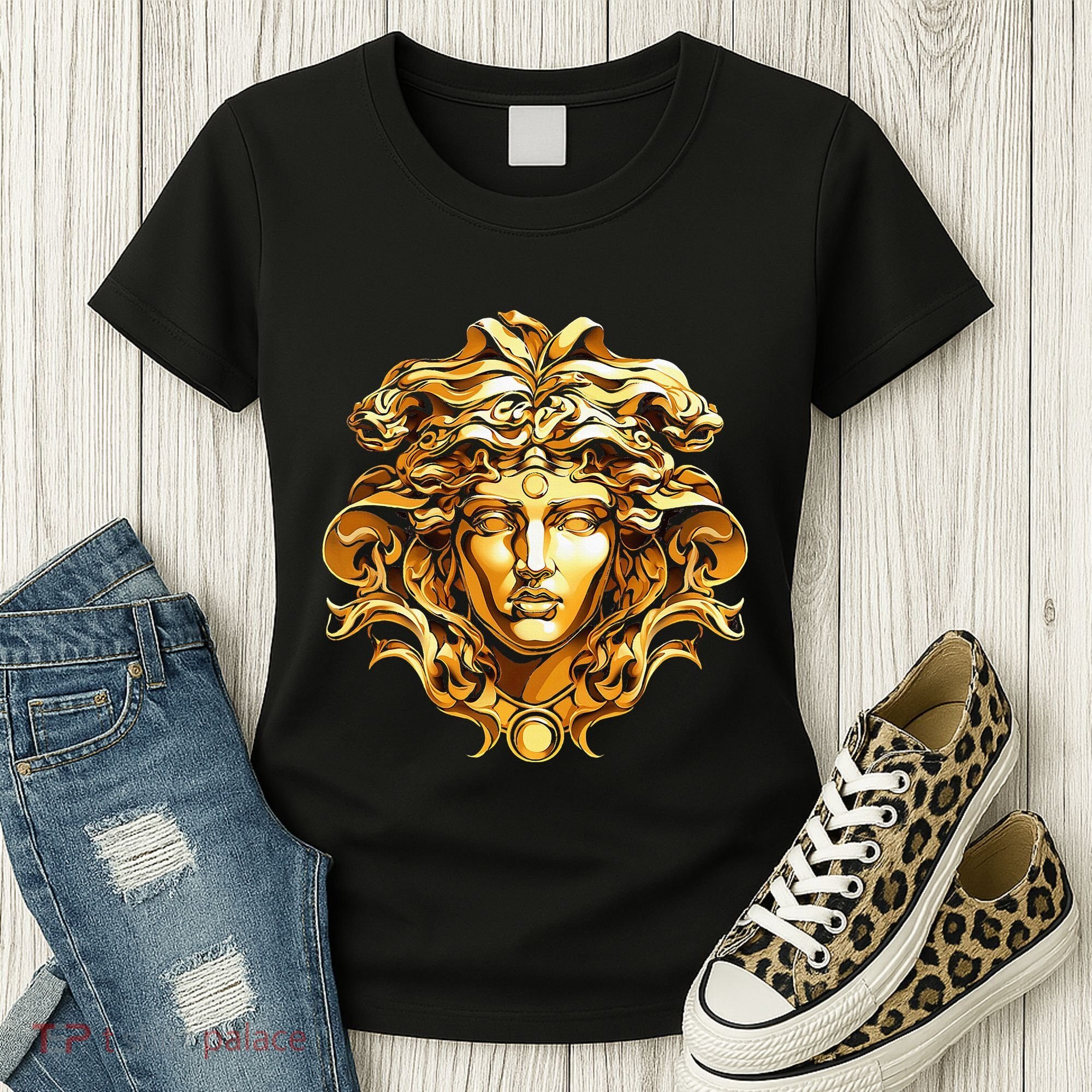 Medusahead Greek Mythology Ancient Snake Hair Women's T-Shirt