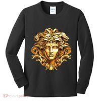 Medusahead Greek Mythology Ancient Snake Hair Kids Long Sleeve Shirt thumb 0