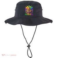 Mardi Gras Mask Feather Party Mardi Gras Carnival Mask Fleur De Lis Bucket Hat thumb 0