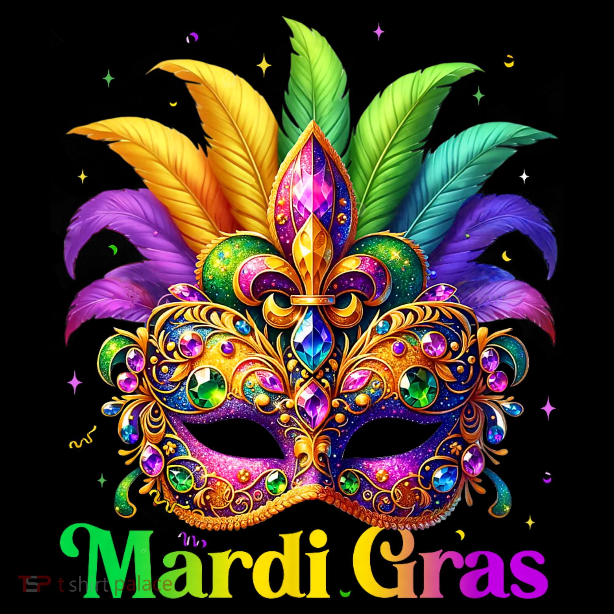 Mardi Gras Mask Feather Party Mardi Gras Carnival Mask Fleur De Lis Coffee Mug