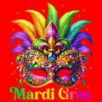 Mardi Gras Mask Feather Party Mardi Gras Carnival Mask Fleur De Lis Santa Hat thumb 1