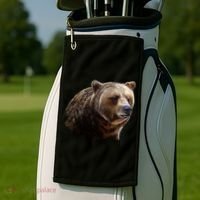 Majestic Grizzly Golf Towel thumb 2