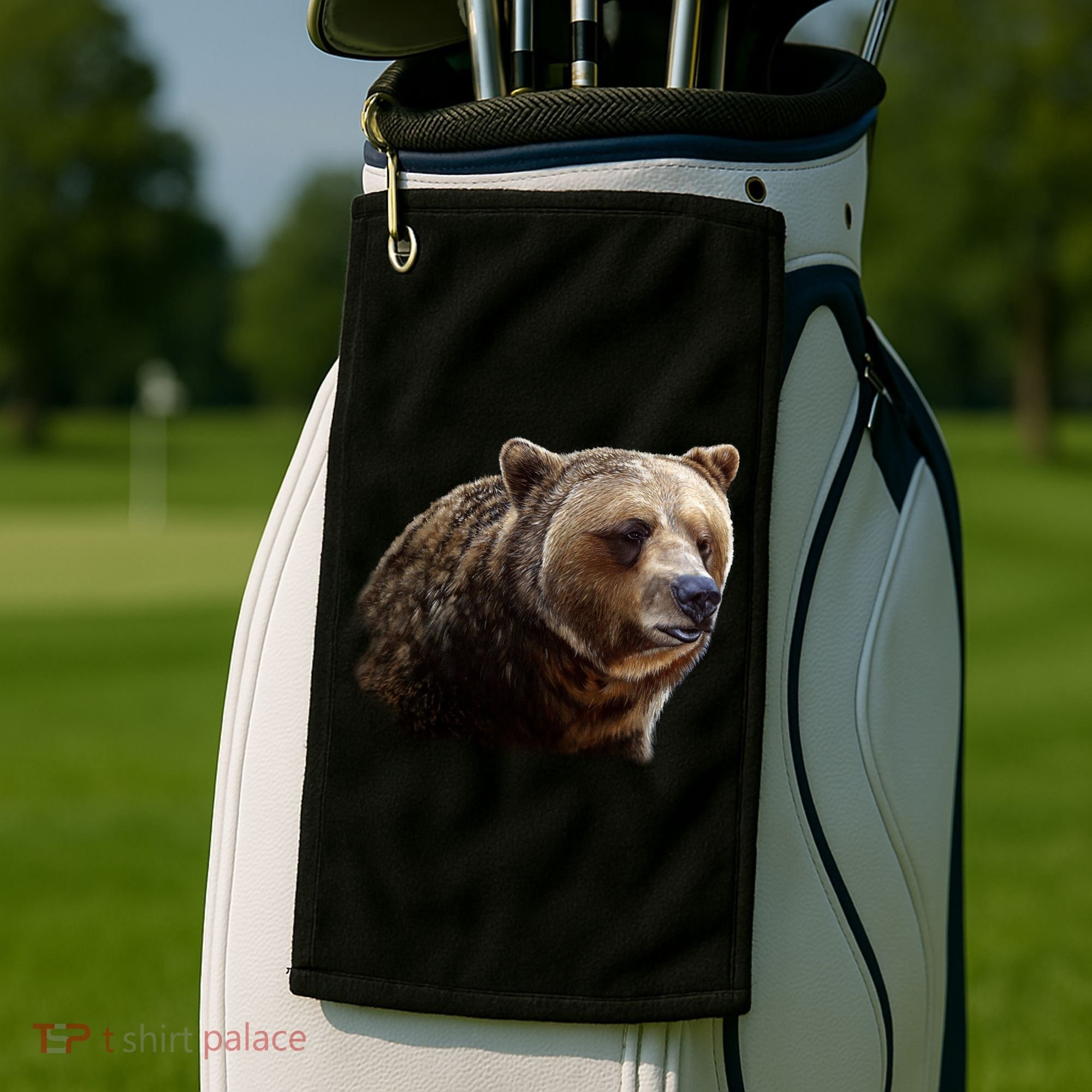 Majestic Grizzly Golf Towel