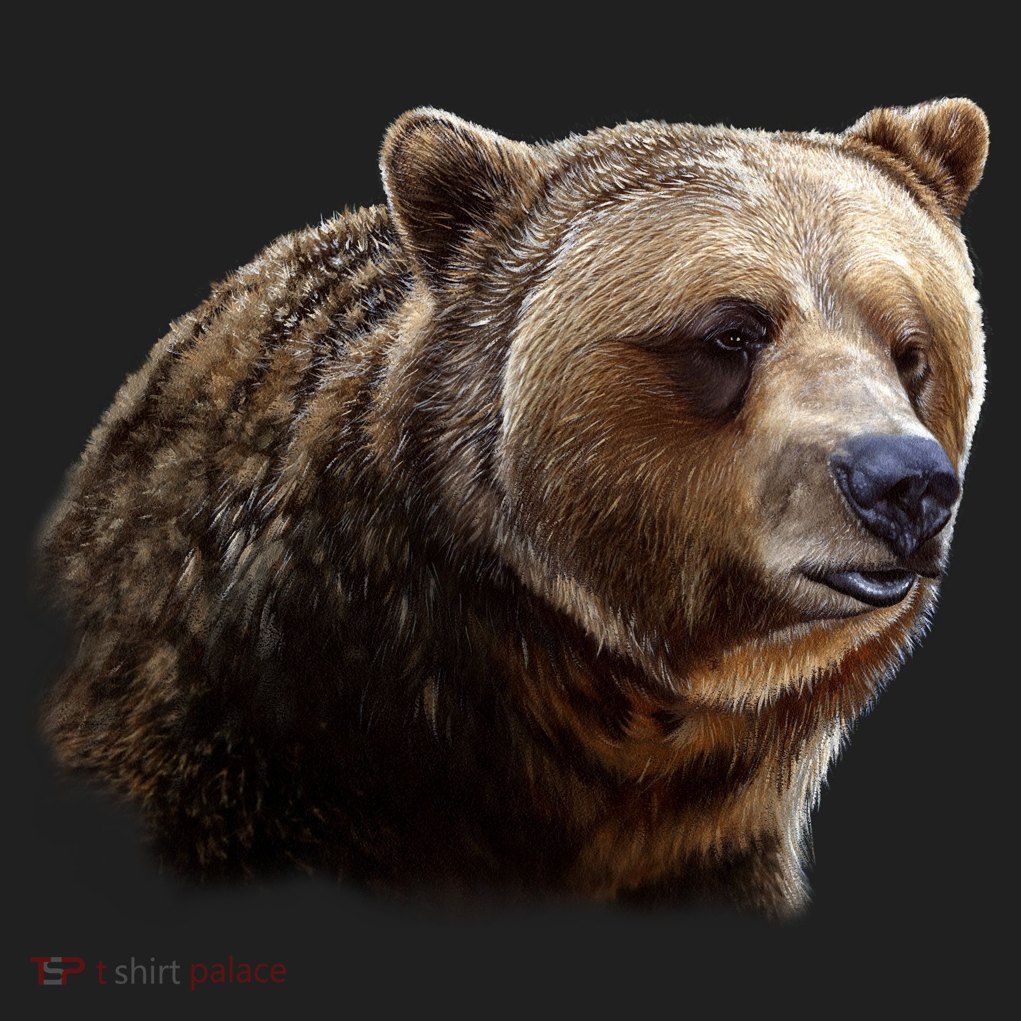 Majestic Grizzly Golf Towel