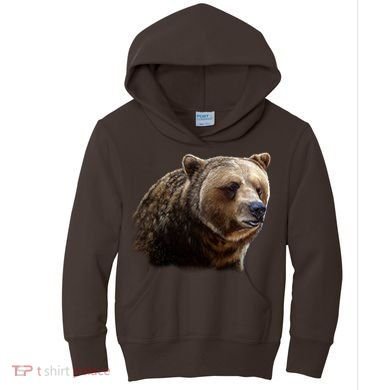 Majestic Grizzly Kids Hoodie