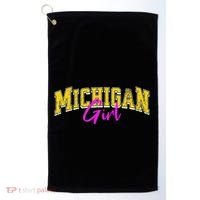 Michigan Girl Golf Towel thumb 0