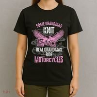 Motorcyclist Grandmother Motorist Cyclist Grandma T-Shirt thumb 4