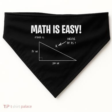 Math Geometry Mathematicians USA-Made Doggie Bandana