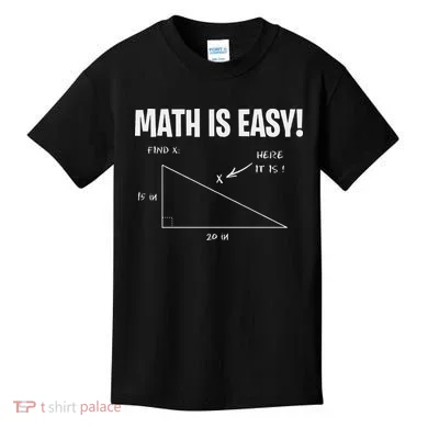 Math Geometry Mathematicians Kids T-Shirt
