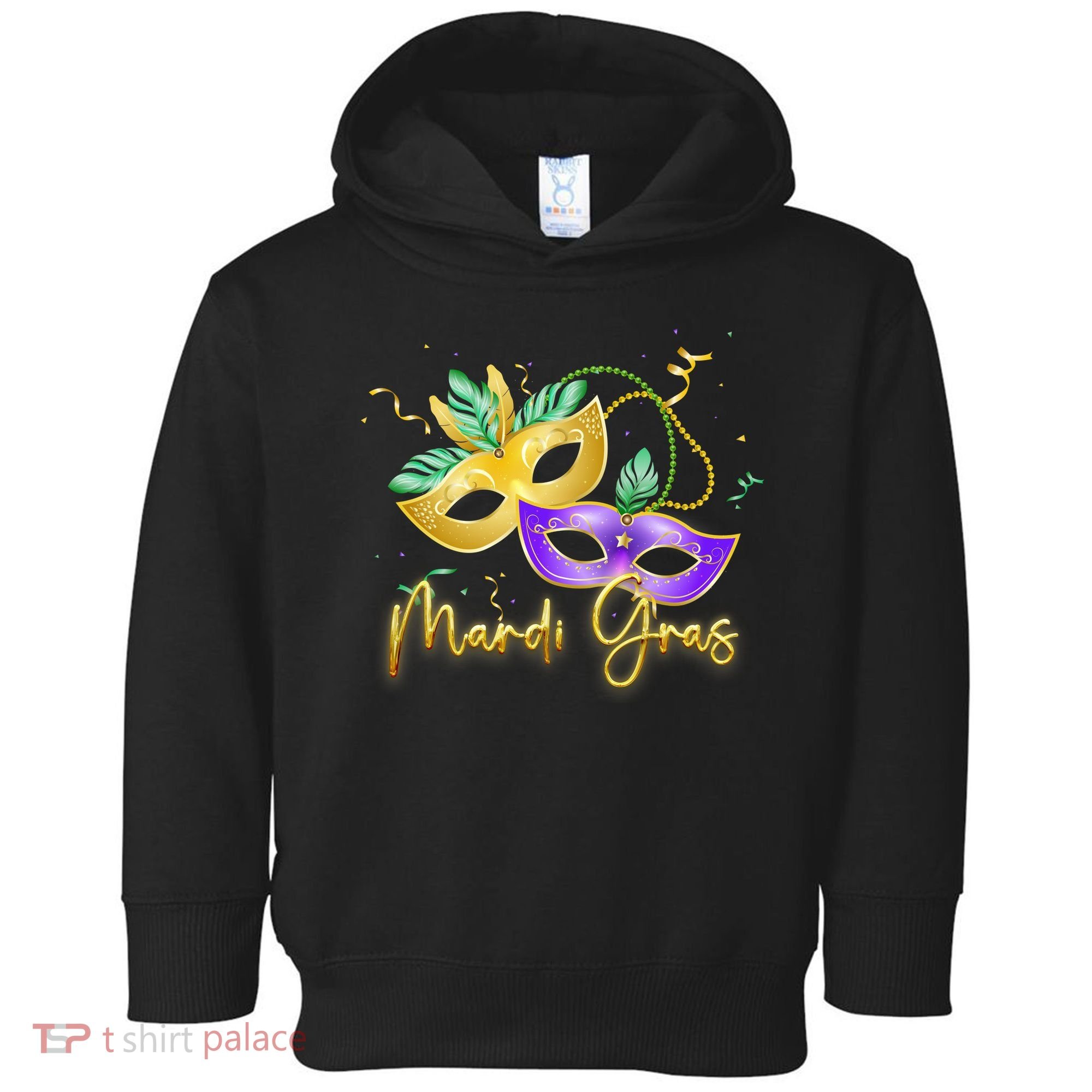 Mari Gras New Orleans Party Toddler Hoodie