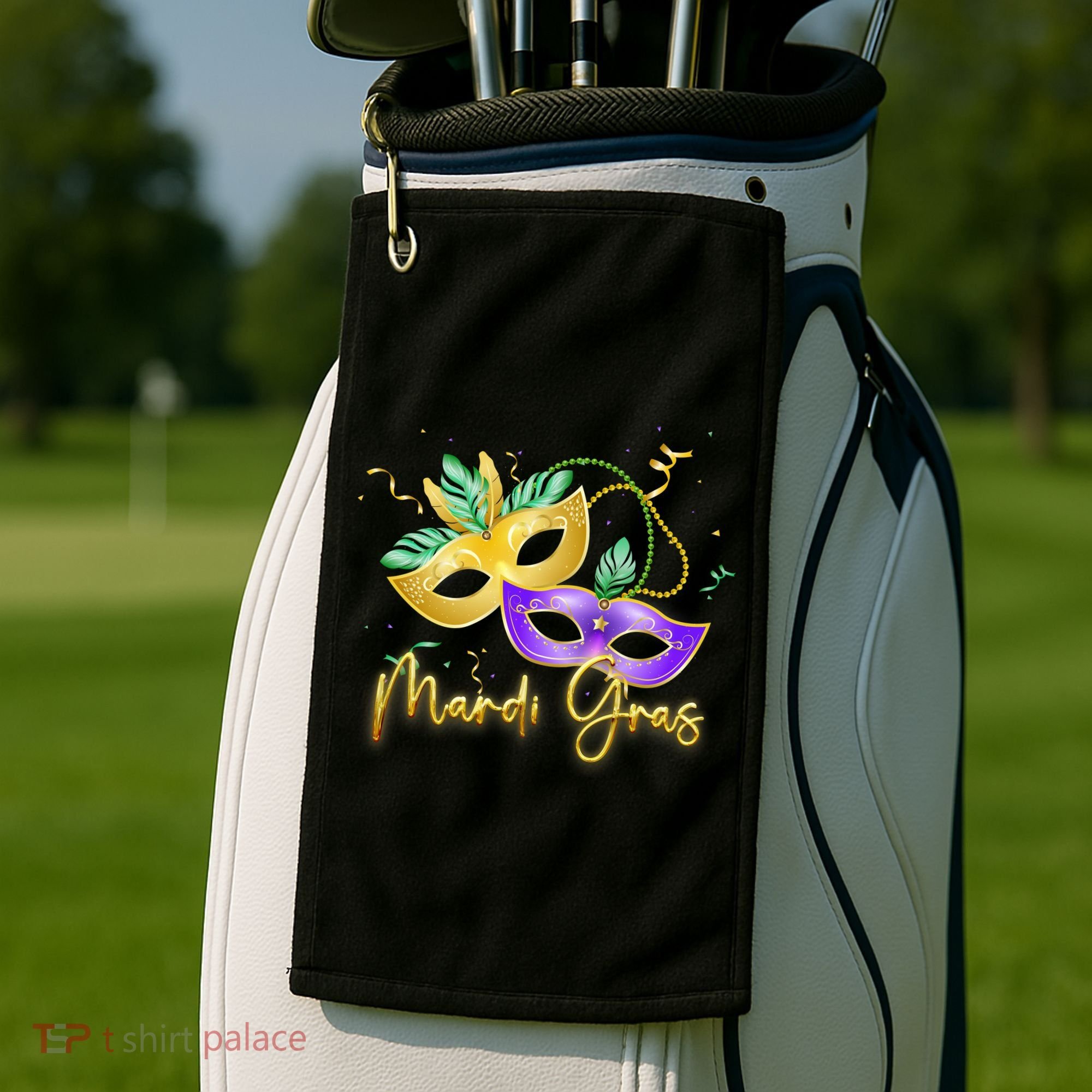 Mari Gras New Orleans Party Golf Towel