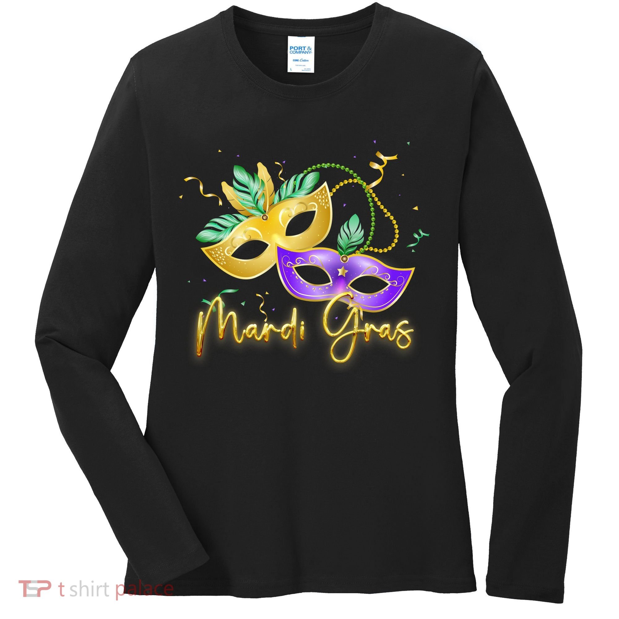 Mari Gras New Orleans Party Women's Long Sleeve Shirt