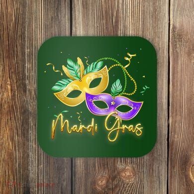 Mari Gras New Orleans Party Coaster
