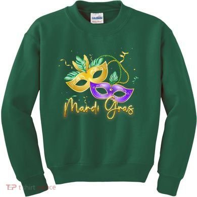 Mari Gras New Orleans Party Kids Sweatshirt