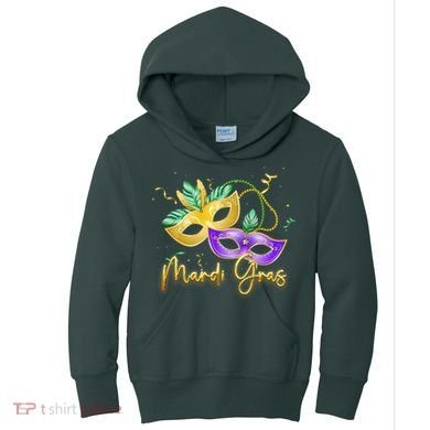 Mari Gras New Orleans Party Kids Hoodie