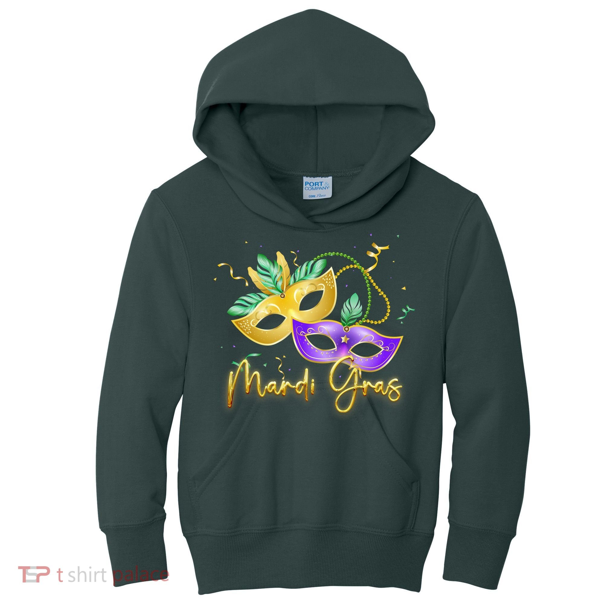 Mari Gras New Orleans Party Kids Hoodie