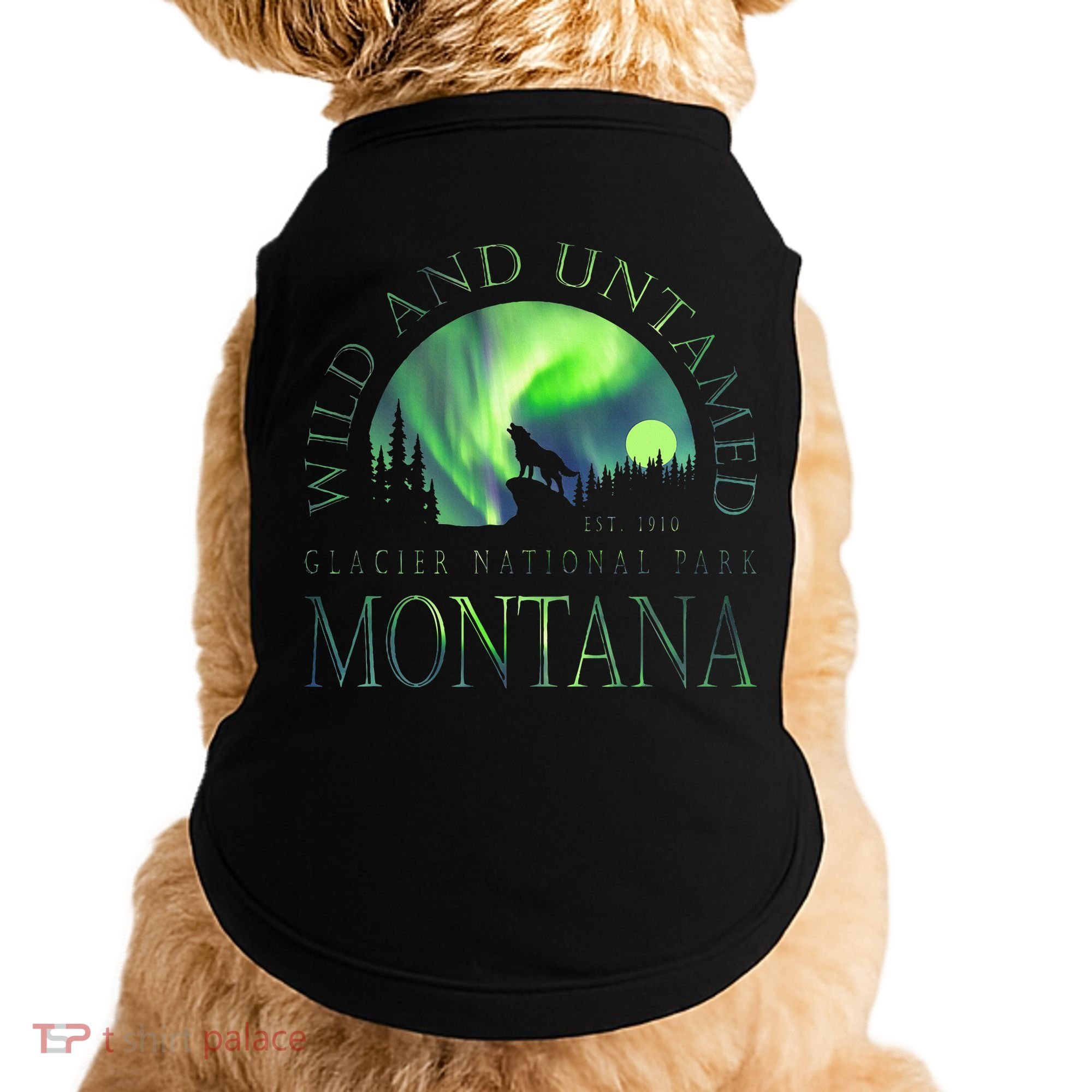 Montana Glacier National Park Northern Lights Doggie Tank