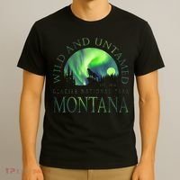 Montana Glacier National Park Northern Lights T-Shirt thumb 3