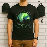 Montana Glacier National Park Northern Lights T-Shirt thumb 6