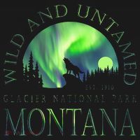 Montana Glacier National Park Northern Lights Women's Hoodie thumb 2