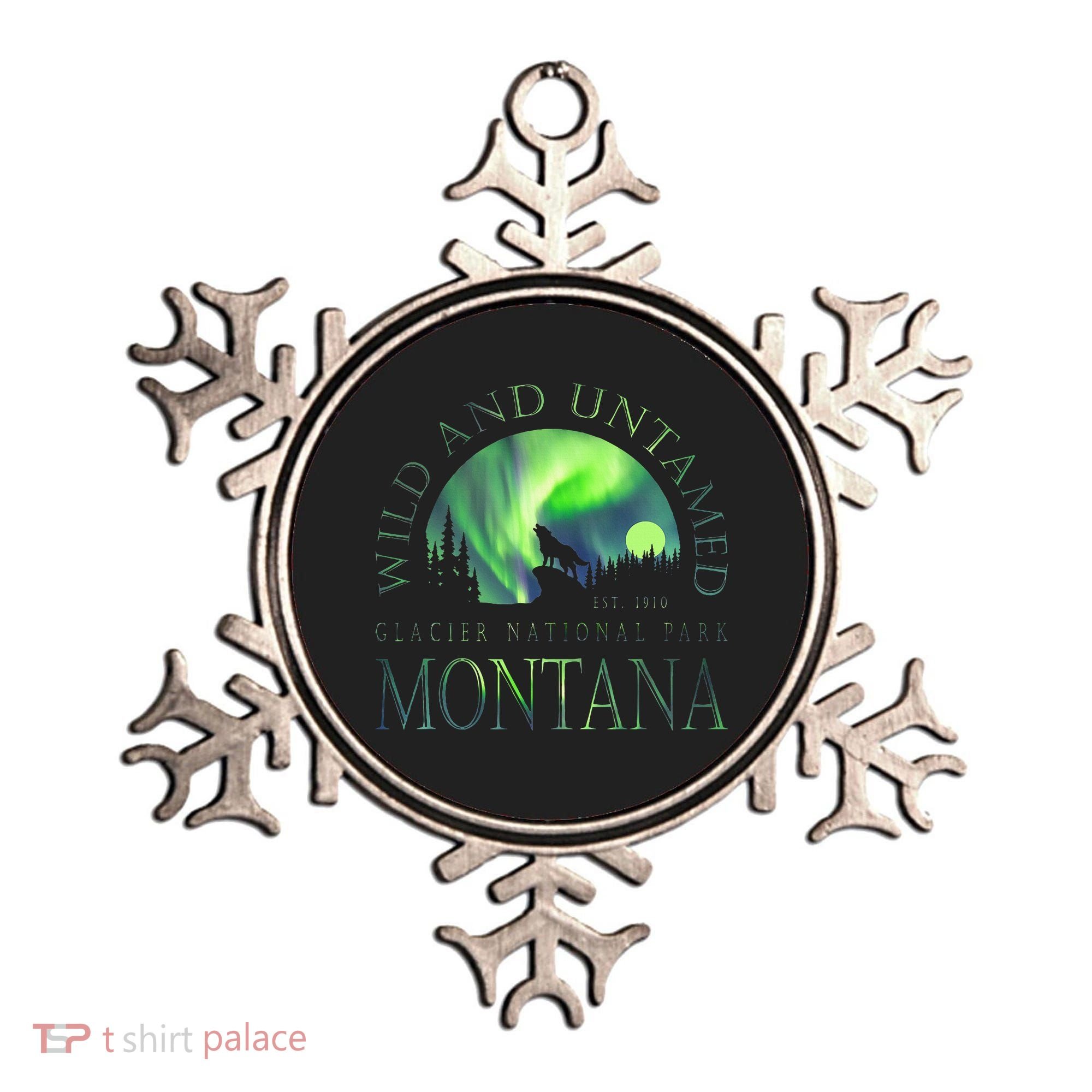 Montana Glacier National Park Northern Lights Ornament