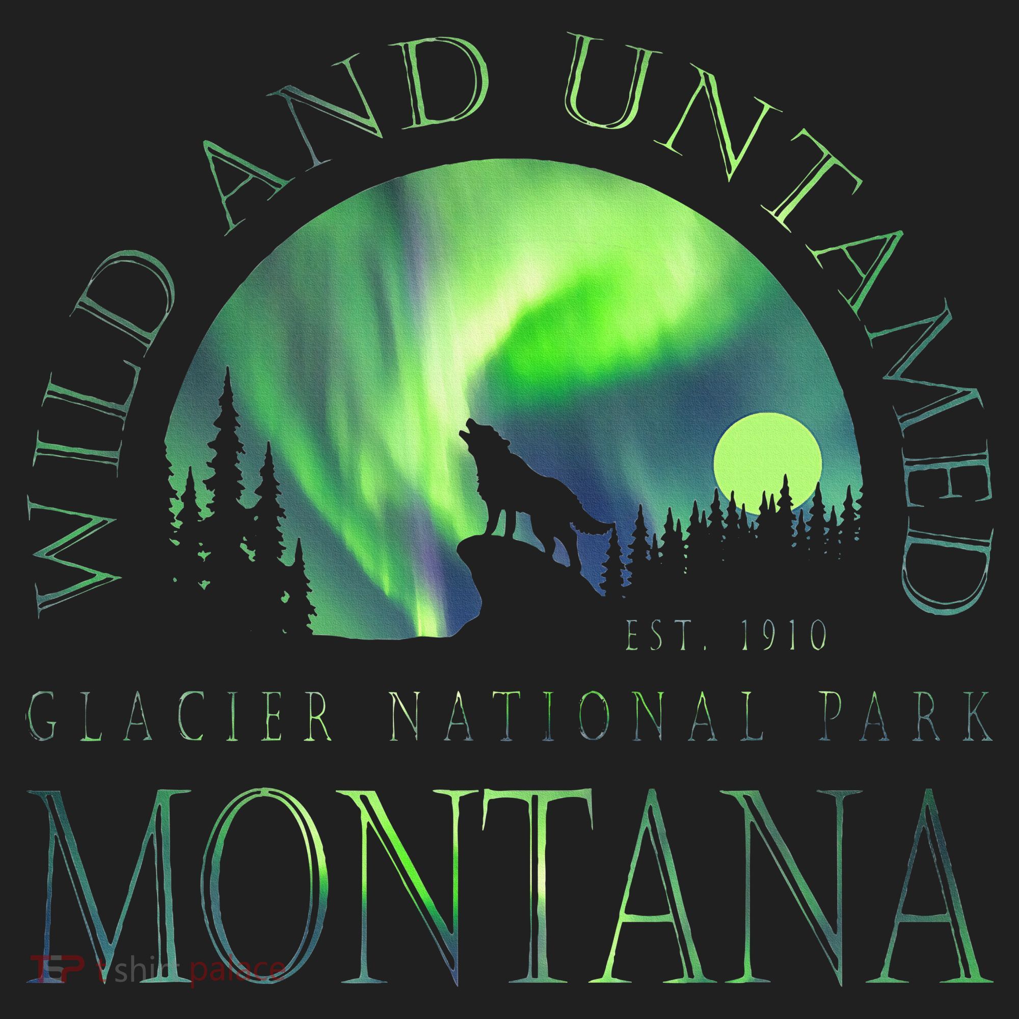 Montana Glacier National Park Northern Lights Hat