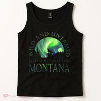 Montana Glacier National Park Northern Lights Tank Top thumb 2