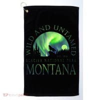 Montana Glacier National Park Northern Lights Golf Towel thumb 0