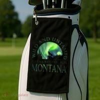 Montana Glacier National Park Northern Lights Golf Towel thumb 2