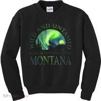 Montana Glacier National Park Northern Lights Kids Sweatshirt thumb 0