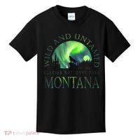 Montana Glacier National Park Northern Lights Kids T-Shirt thumb 0