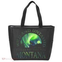 Montana Glacier National Park Northern Lights Tote Bag thumb 0
