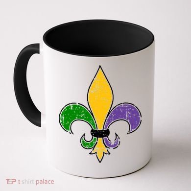 Mardi Gras New Orleans Fleur De Lis Coffee Mug