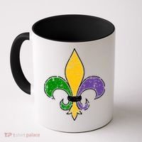 Mardi Gras New Orleans Fleur De Lis Coffee Mug thumb 0