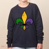Mardi Gras New Orleans Fleur De Lis Women's Sweatshirt thumb 0